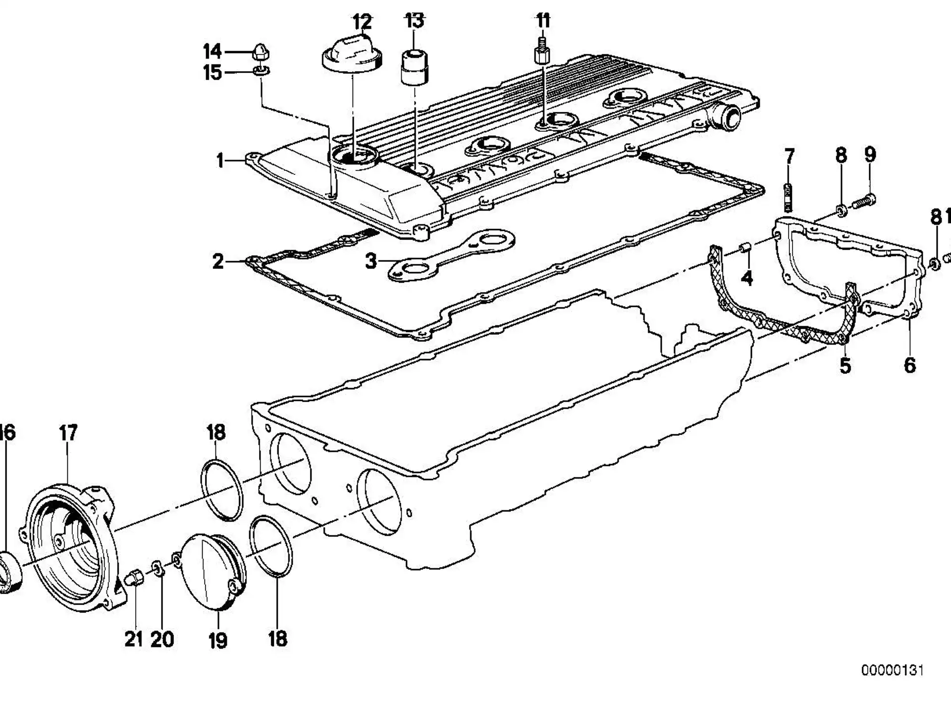 BMW Dichtung asbestfrei E30 E36 E24 E28 E34 11121306729