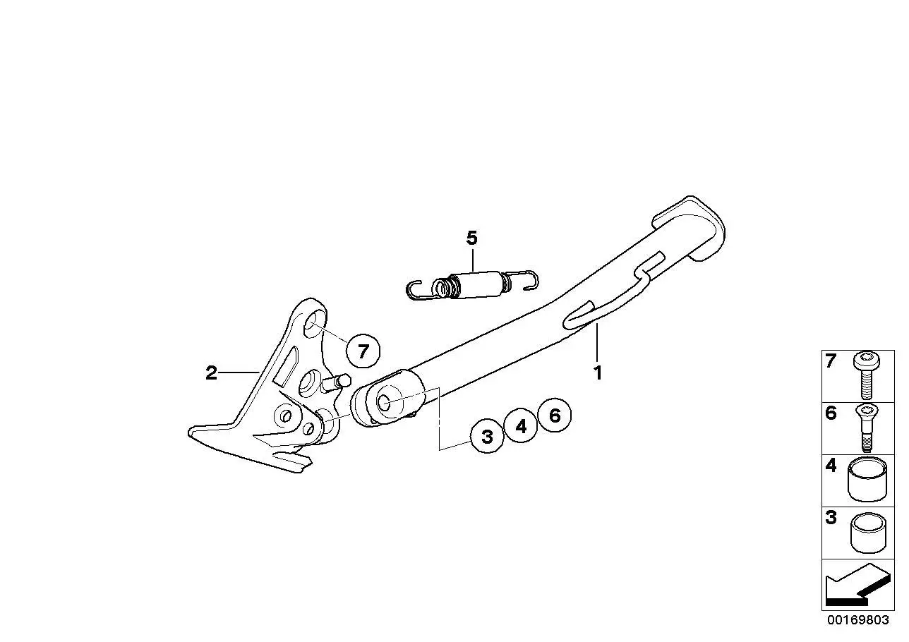 BMW Seitenstütze K72 46537723019 - Bildposition 01