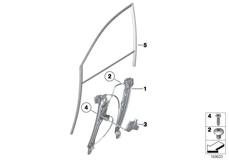 BMW Elektr.Fensterheber vorne rechts F01 F02 F04 51337182106