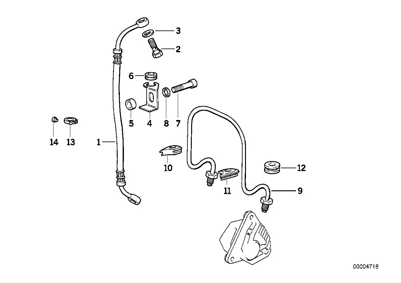 BMW Bremsleitung 34322312691