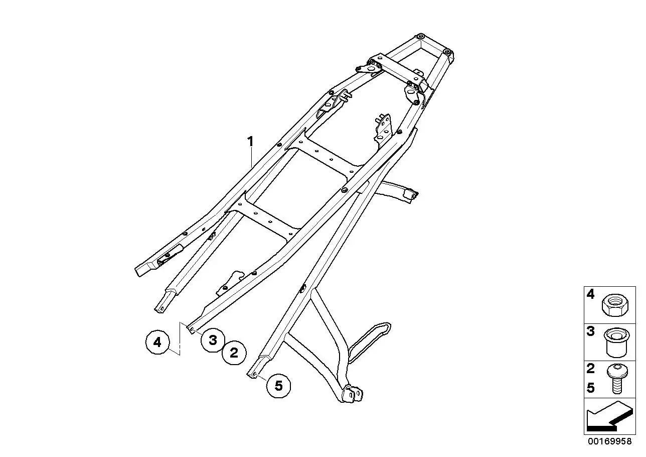 BMW Heckrahmen K72 46517694996 - Bildposition 01