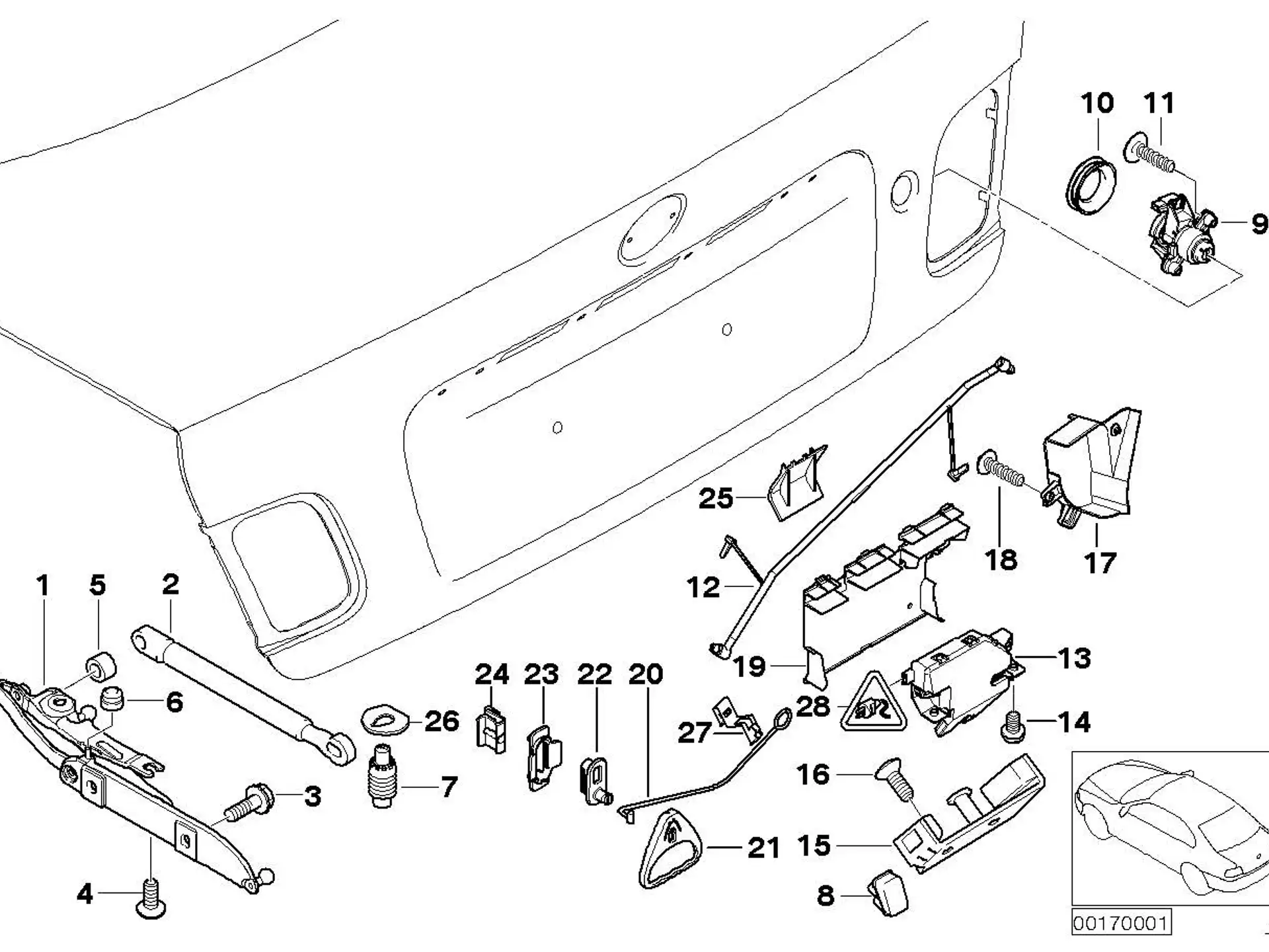 BMW Anschlag Heckklappe E46 E85 51248230139