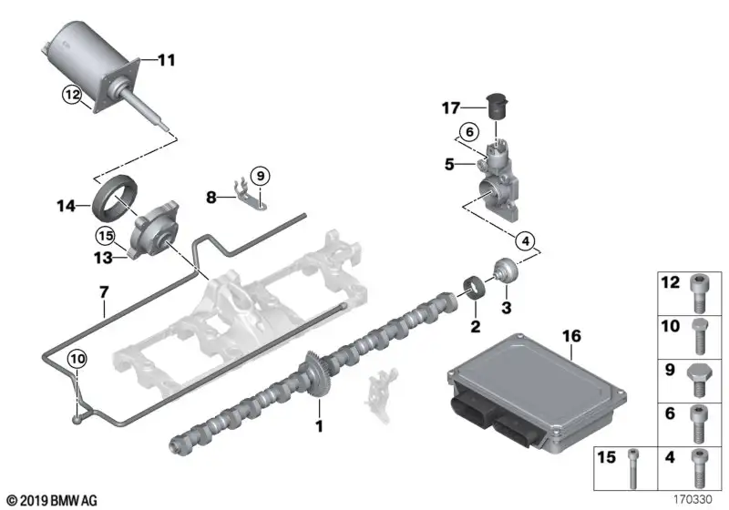 BMW Ölspritzleitung E53 E60 E61 E63 E64 E65 E66 E70 11427504497 -