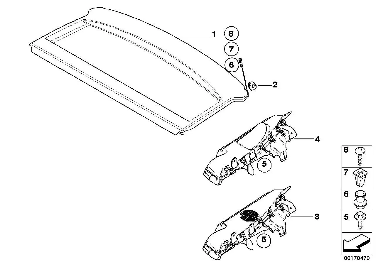BMW Ablegeboden E81 E87 51466966718