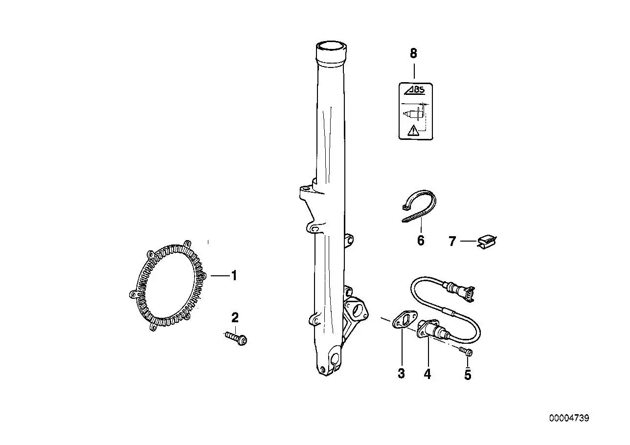 BMW ABS-Sensorring vorn K41 34512330672