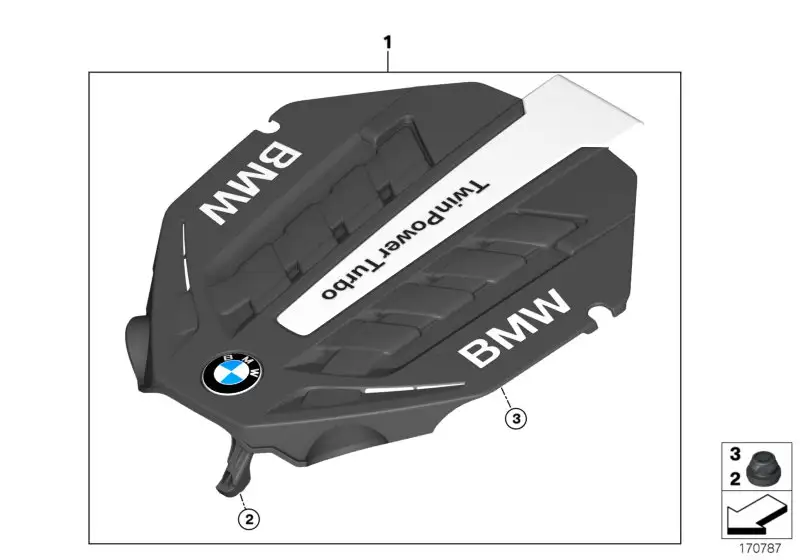 BMW Einsatz E70 E71 F01 F02 F04 F06 F07 F10 F11 F12 F13 137175884