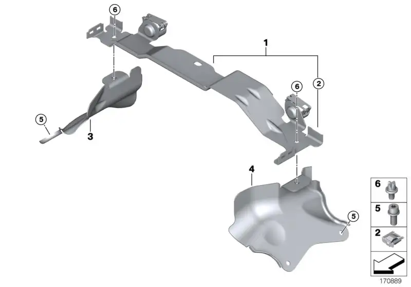 BMW Halter Ansauggeräuschdämpfer E70 E71 E72 F01 F02 F04 F07 F10