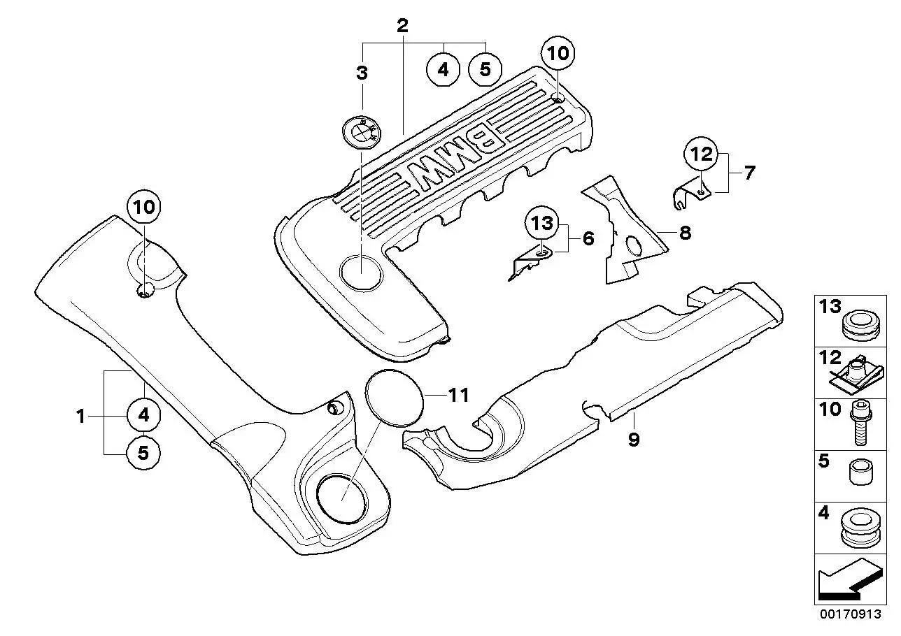 BMW Emblem E38 E39 E46 E53 E65 13712248141 - 3er E46, 5er E39, 7e