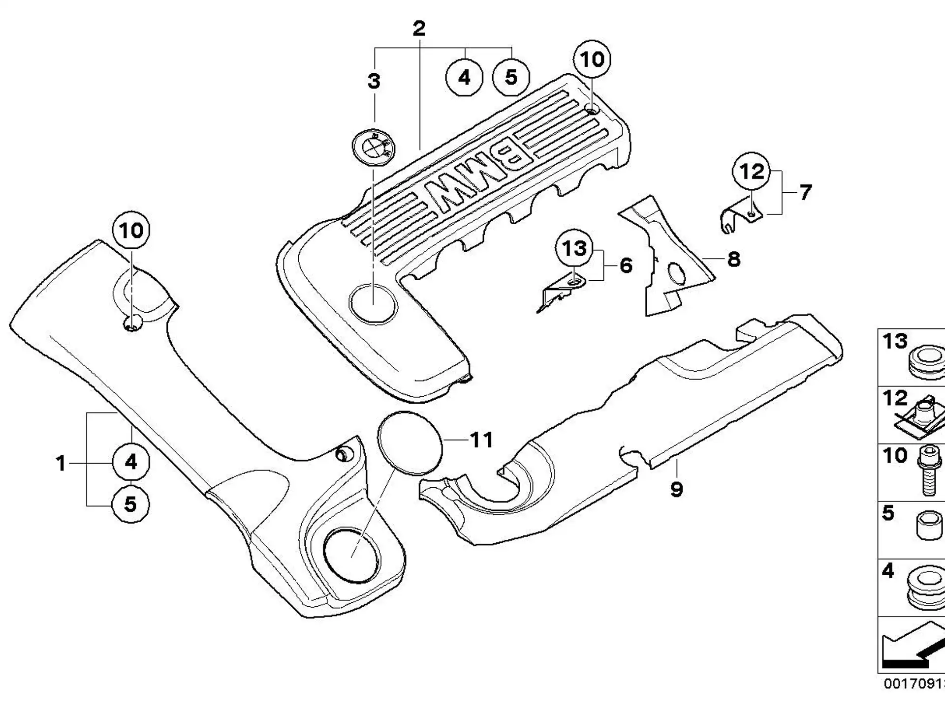 BMW Gummitülle 11147780004