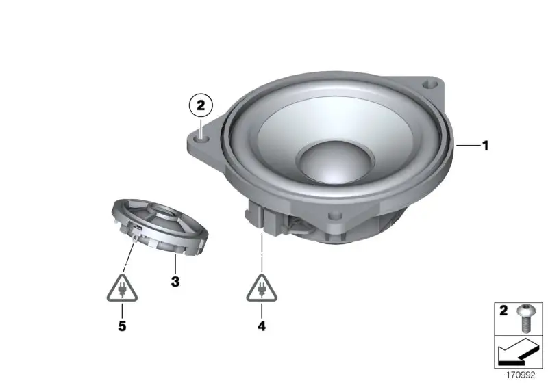 BMW Hochtonlautsprecher Top-Hifi-System F07 F15 F16 F85 F86 65139