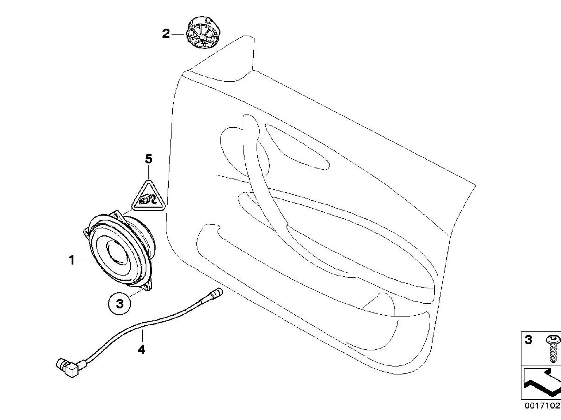 BMW Mitteltonlautsprecher Stereo E81 E82 E84 E87 E88 E90 E91 E92 E93 65139143232