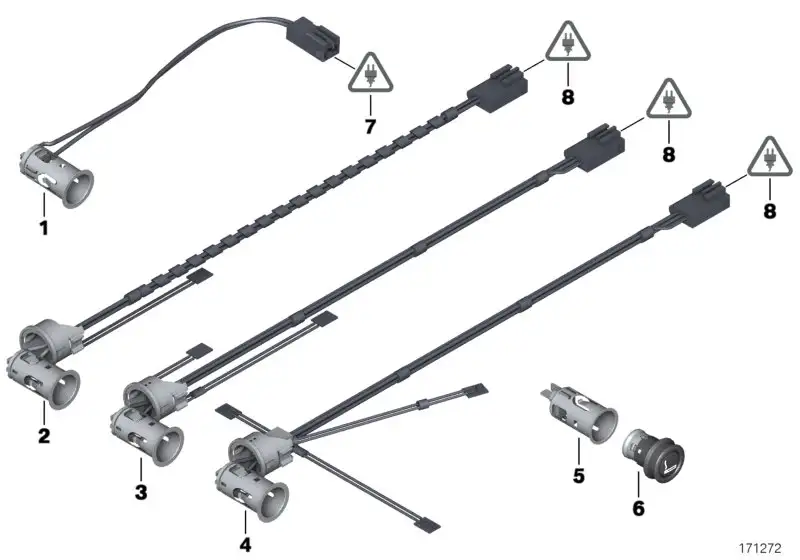 BMW Steckdose Anzünder mit LED E70 E71 E72 F10 F11 61346977675 -