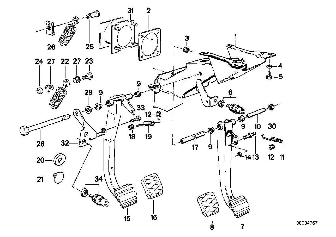 BMW Bremslichtschalter E30 E31 E32 E34 E36 61318360417