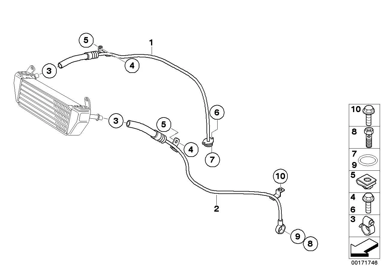 BMW Dichtring E12 E23 E24 E28 E30 E34 K08 K09 K21 K22 K23 K25 K25H K26 K27 K28 K29 K32 K33 07119963253