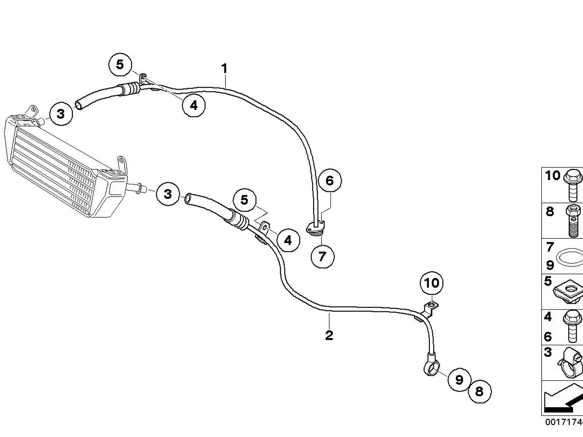 BMW Dichtring E12 E23 E24 E28 E30 E34 K08 K09 K21 K22 K23 K25 K25H K26 K27 K28 K29 K32 K33 07119963253