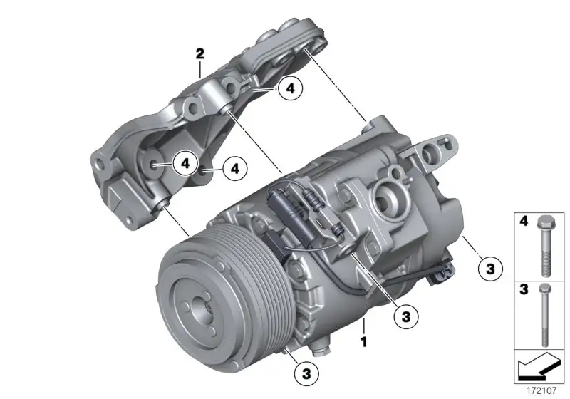 BMW Klimakompressor E71 F01 F02 64529205096