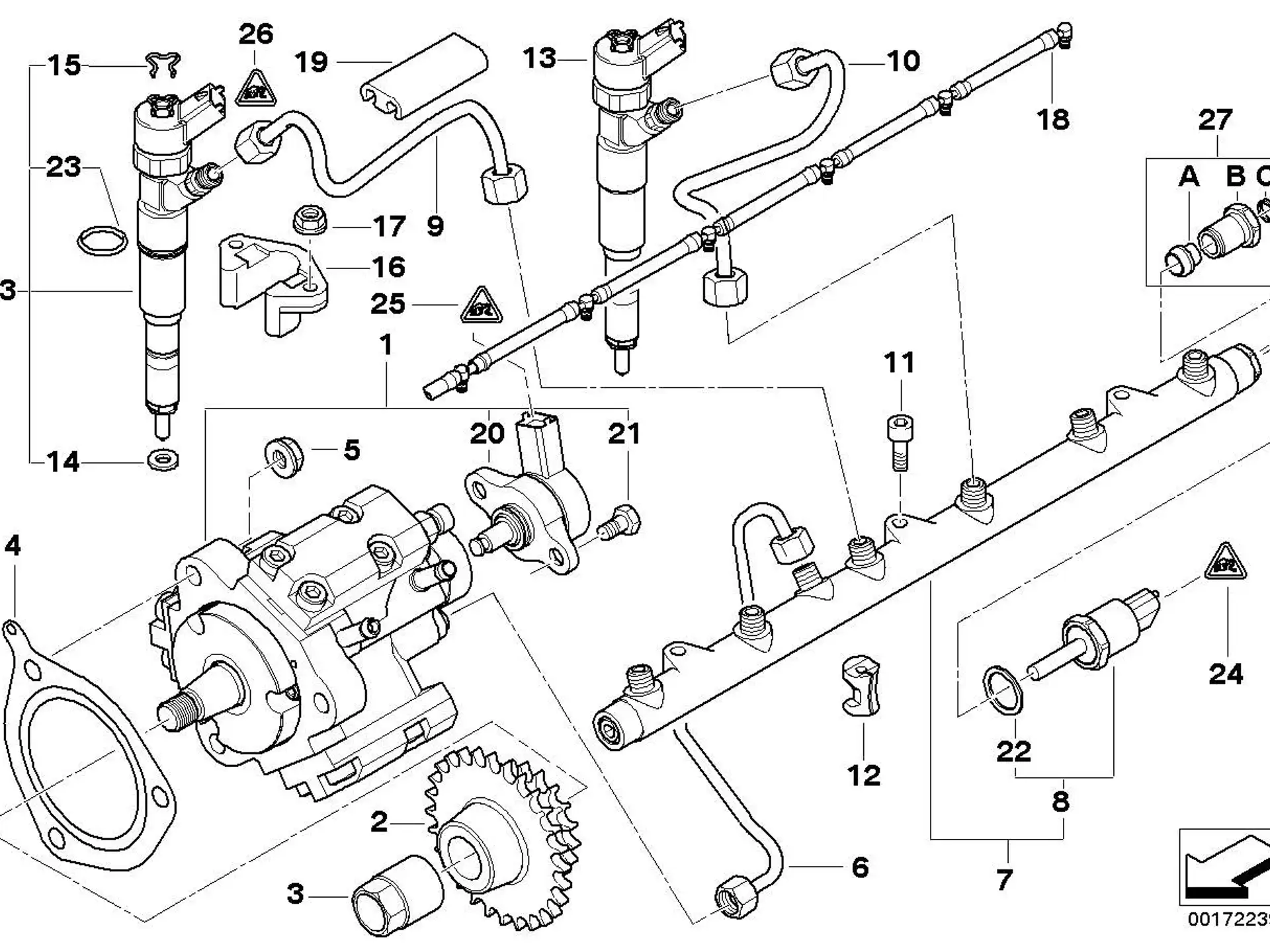 BMW Drucksensor E38 E39 E46 E53 13537812345