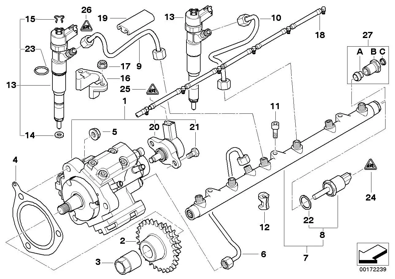 BMW Klammer E38 E39 E46 E53 E60 E61 E65 E81 E82 E83 E84 E87 E88 E