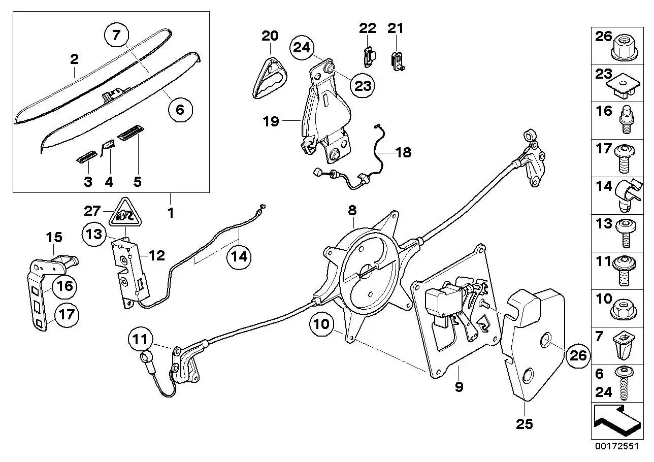 BMW Antriebseinheit mit Stellantrieb F57 R52 R57 51242758541
