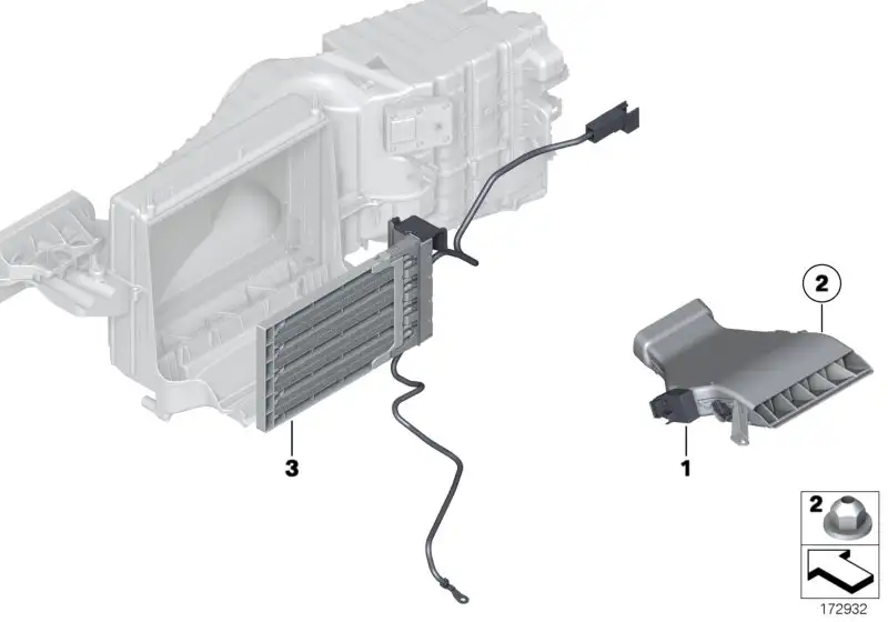 BMW Zuheizer elektrisch rechts F10 F11 64119217996 - 5er F10, 5er