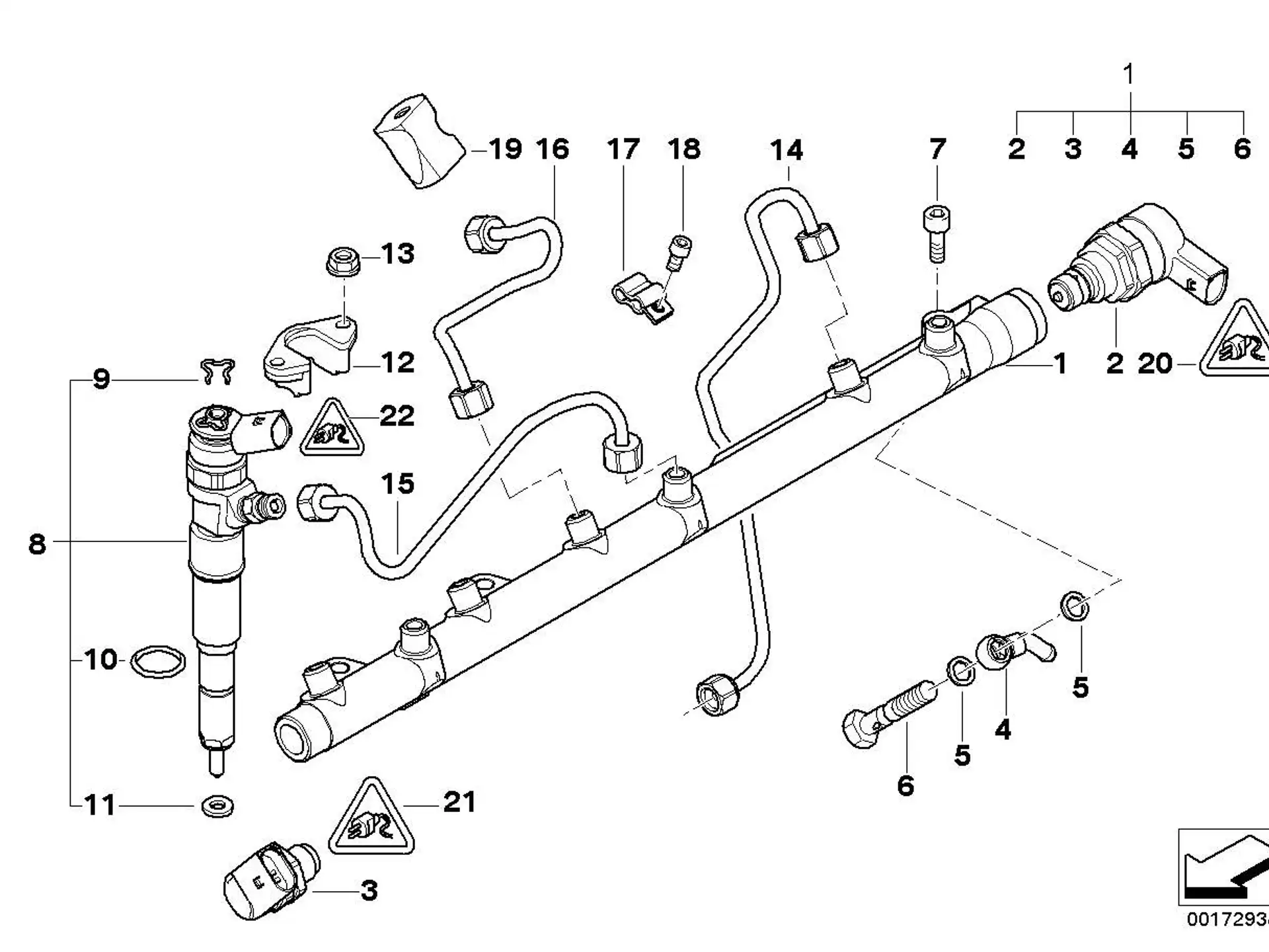 BMW Dichtring E39 E46 E53 E60 E61 E63 E64 E65 E66 E70 E71 E83 E87 E90 E91 E92 E93 13512248189