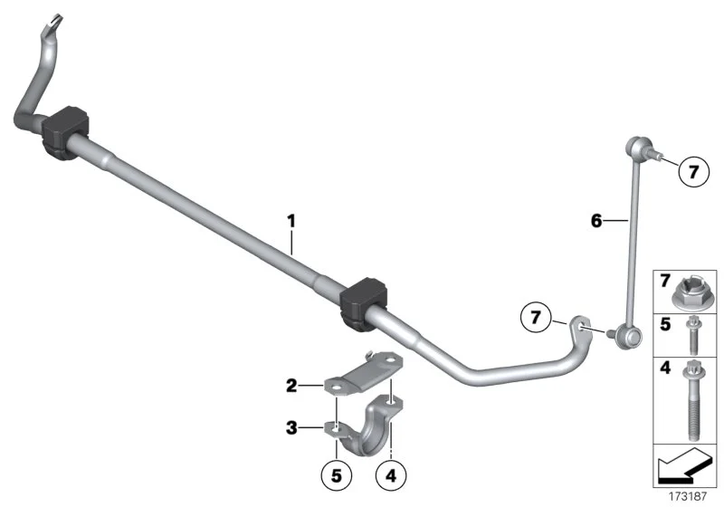 BMW Pendelstütze vorn F01 F02 F04 F06 F07 F10 F11 F12 F13 31356777319