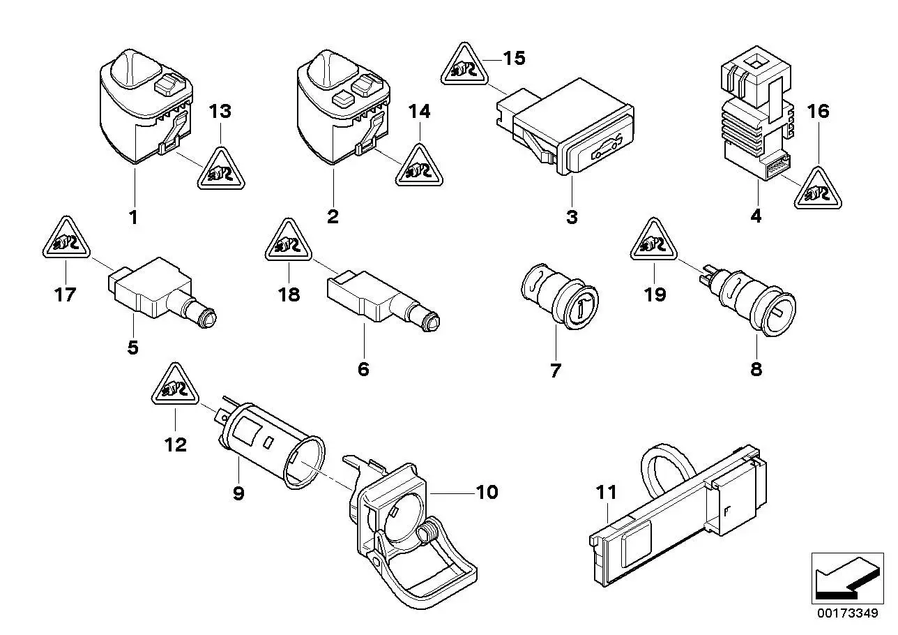 BMW Steckdose E39 E46 E53 E60 E61 E63 E64 E65 E66 E70 E71 E72 E81