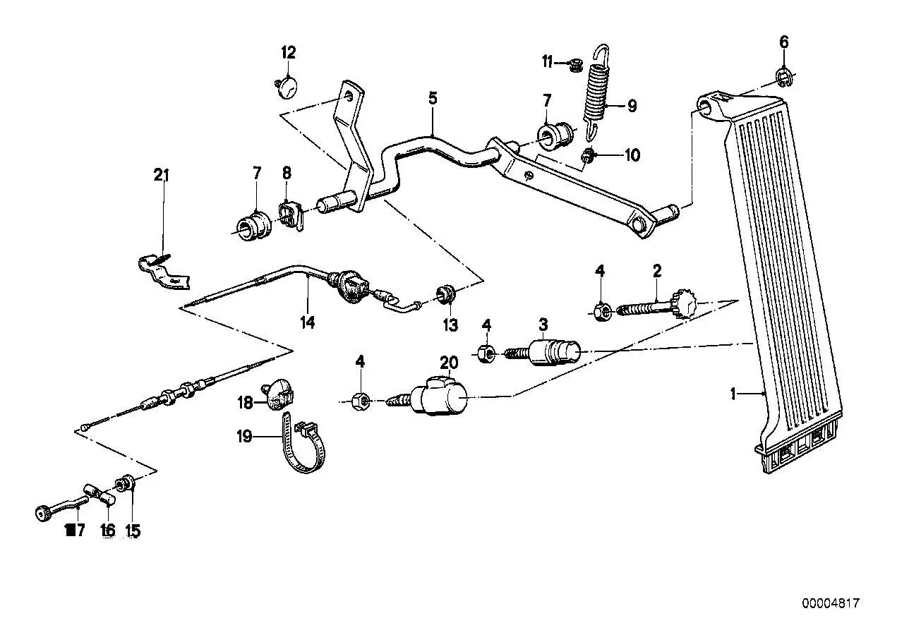 BMW Druckknopf E24 E28 E30 E32 E34 E65 E66 E85 E86 E89 5148190072