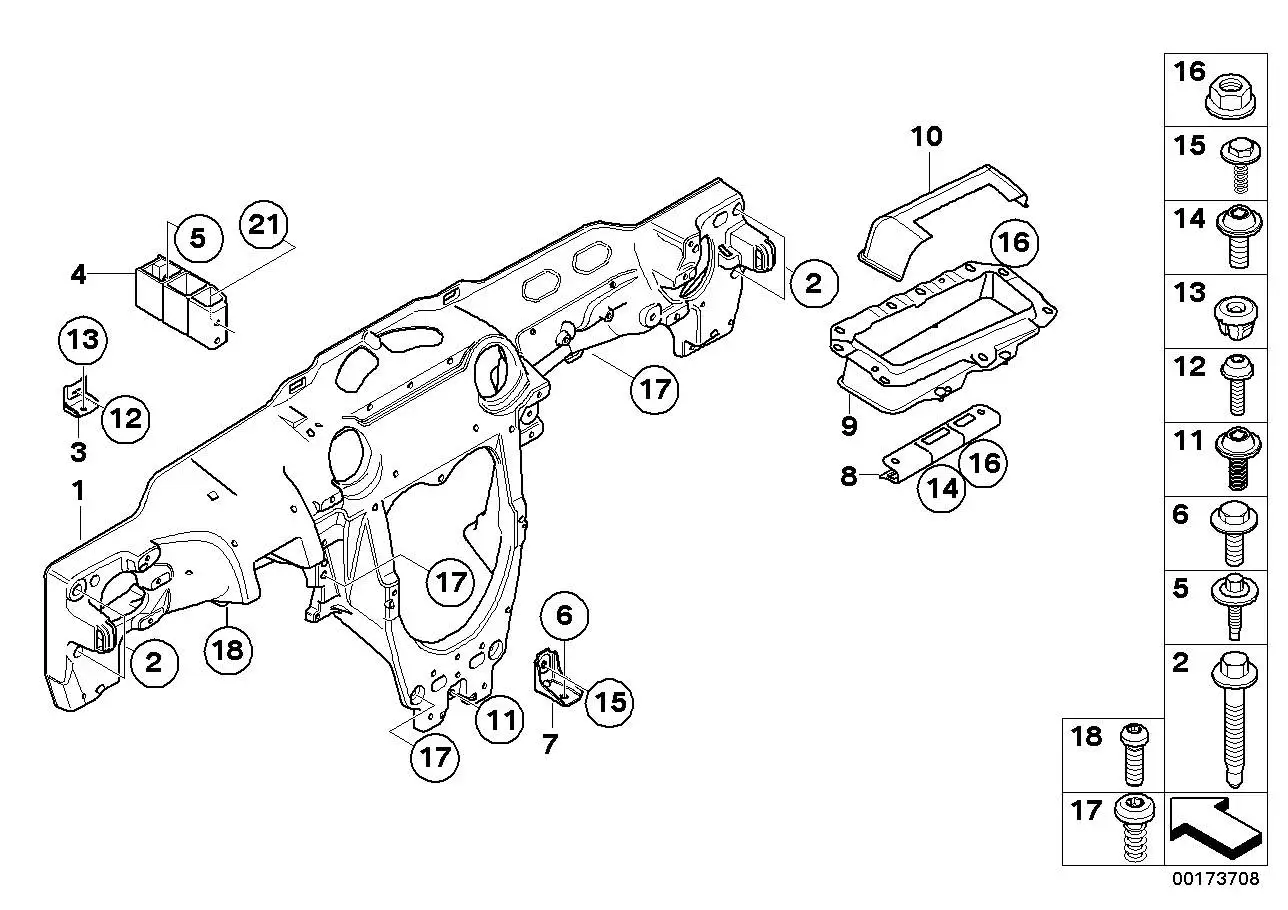 BMW Torxschraube mit Bund 51452756345 - Bildposition 15
