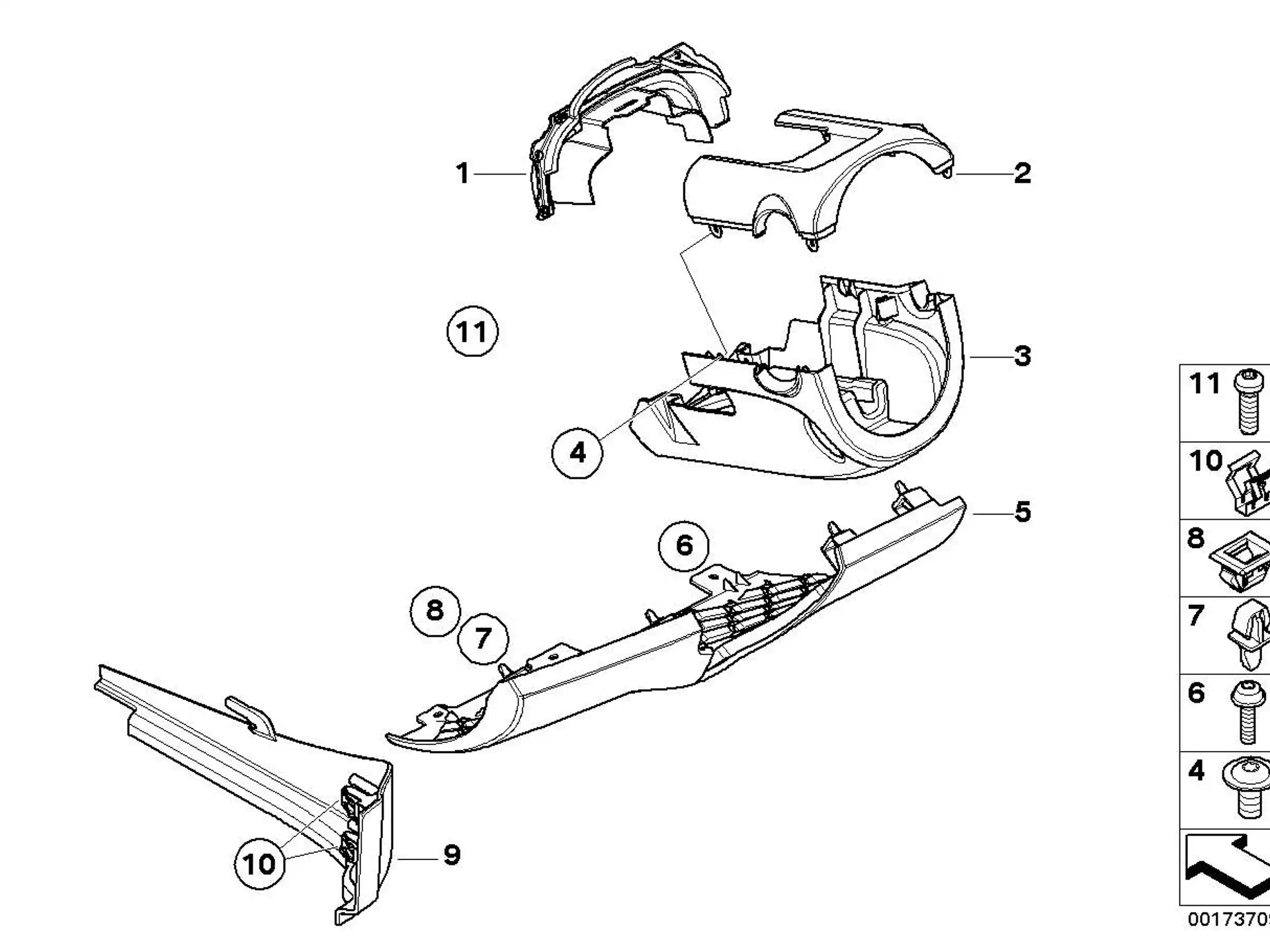 BMW Linsenblechschraube E60 E61 E63 E64 E70 E71 E72 E81 E82 E84 E85 E86 E87 E88 E89 E90 E91 E92 E93 F15 F16 F85 F86 R55 R56 R57 R58 R59 R60 R61 07119903793