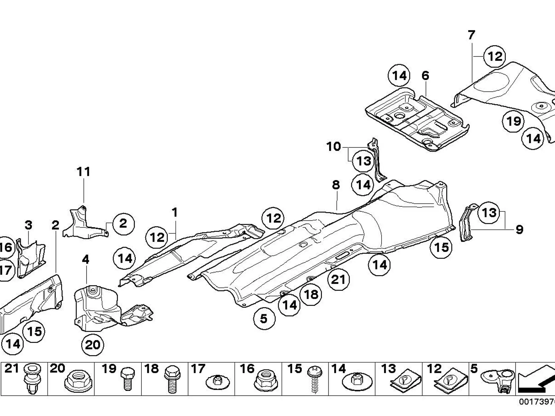 BMW Halter Wärmeisolierung Tank rechts E81 E82 E84 E87 E88 E90 E91 E92 E93 51487117374