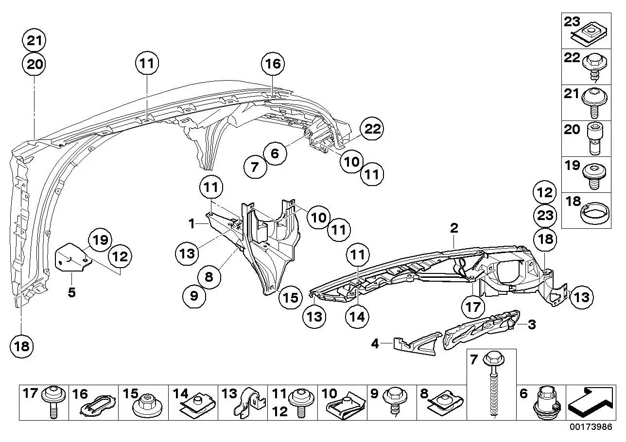 BMW Modulträger oben rechts E70 E71 E72 51657157990 - Bildpositio
