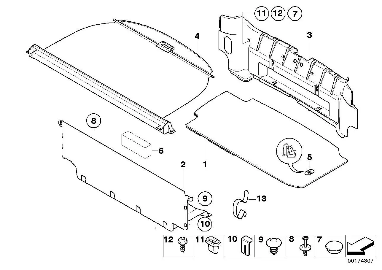 BMW Sichtschutzrollo E86 51473427319 - Bildposition 04