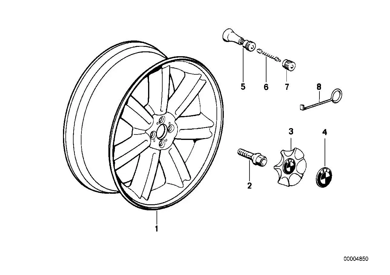 BMW Nabenabdeckung 36132294029 - Bildposition 03