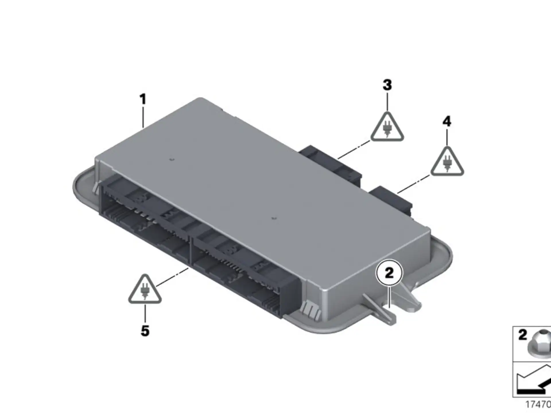 BMW Fussraummodul F01 F02 F04 F06 F07 F10 F11 F12 F13 F25 F26 61356992947