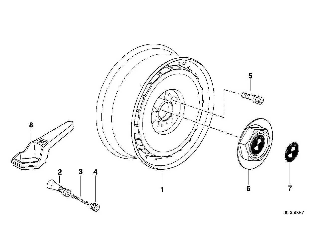 BMW Nabenabdeckung E32 E34 36131180293