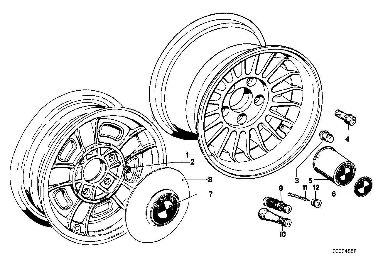 BMW Radmutter 36111108947 - Bildposition 03