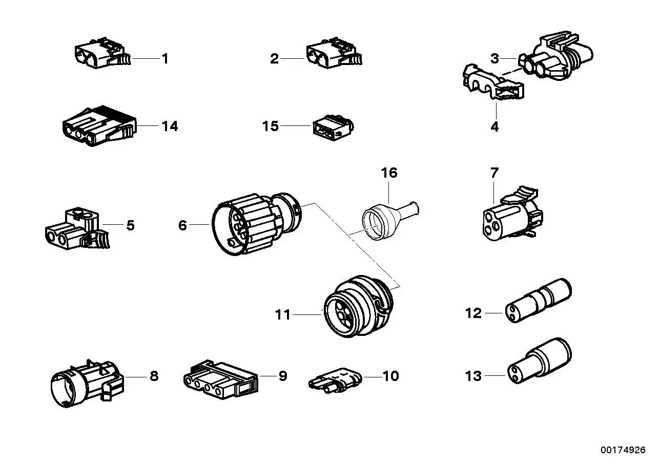 BMW Steckergehäuse E32 E34 61131378408 - 5er E34, 7er E32