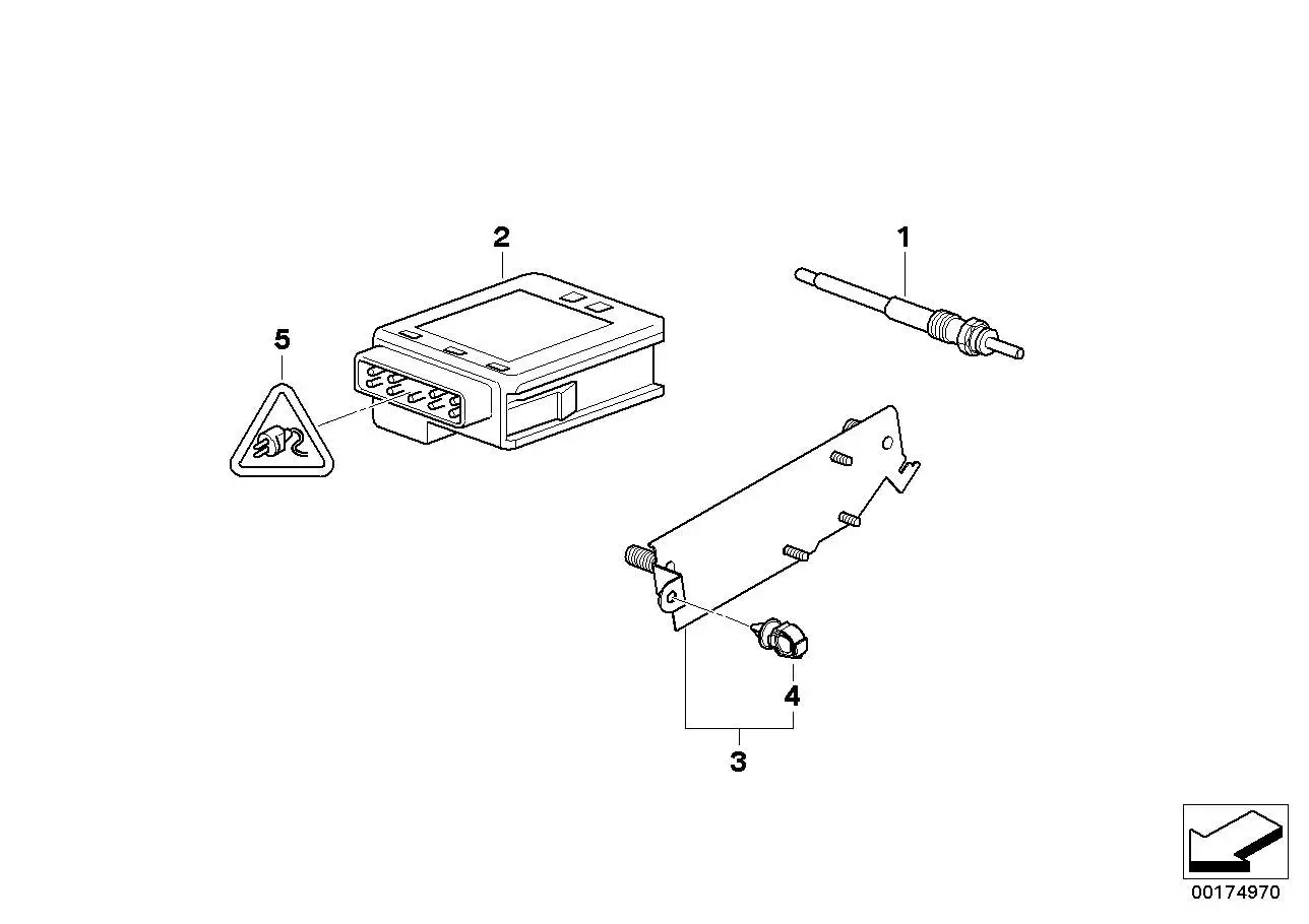 BMW Glühstift 12237807277 - 3er E90, X5 E70