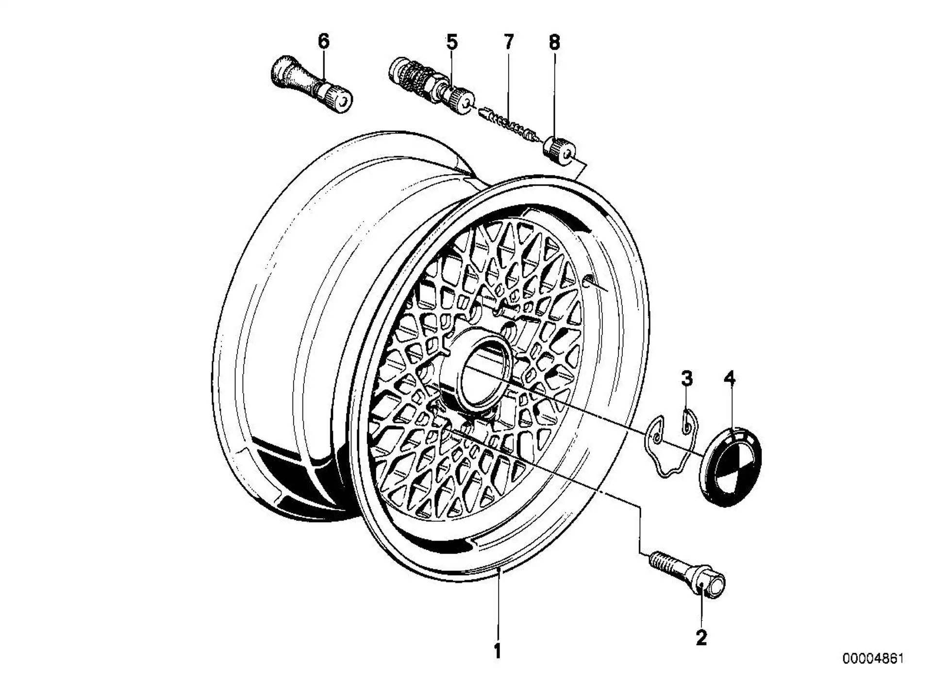 BMW Plakette E12 E23 E24 E28 E32 E34 36131122132