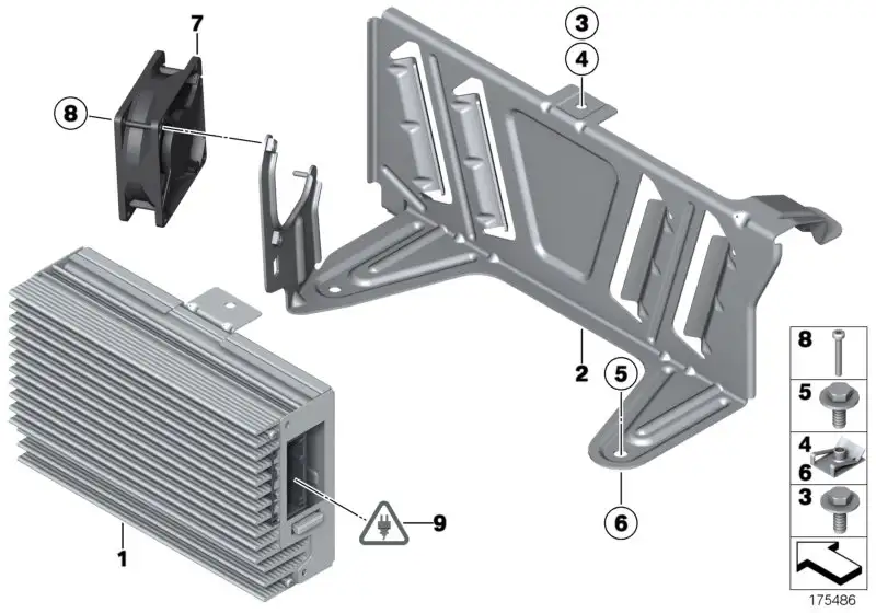 BMW Verstärker Top-Hifi-System F01 F02 F04 F25 65126813112