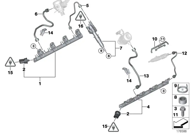 BMW Buchsengehäuse E70 E71 E72 F01 F02 F04 F07 F10 F11 F12 F13 12