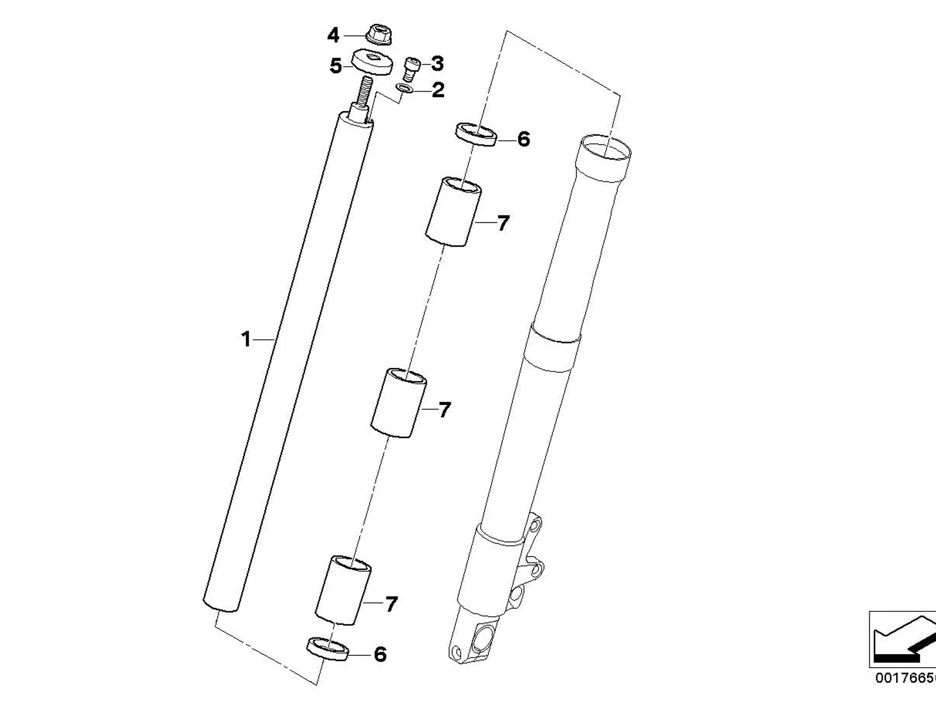 BMW Sechskantmutter mit Flansch K25 K26 K27 K50 K51 K52 R21 R21A R22 R28 31427684743
