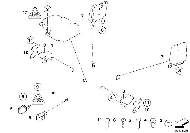 BMW Sensor vorn E70 E71 E72 65779152262