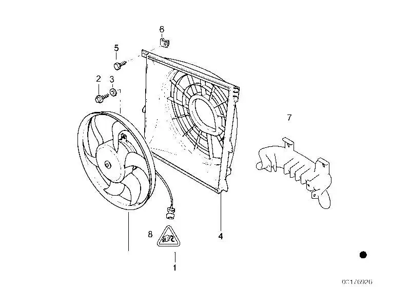 BMW Sauglüfter E36 64508372039