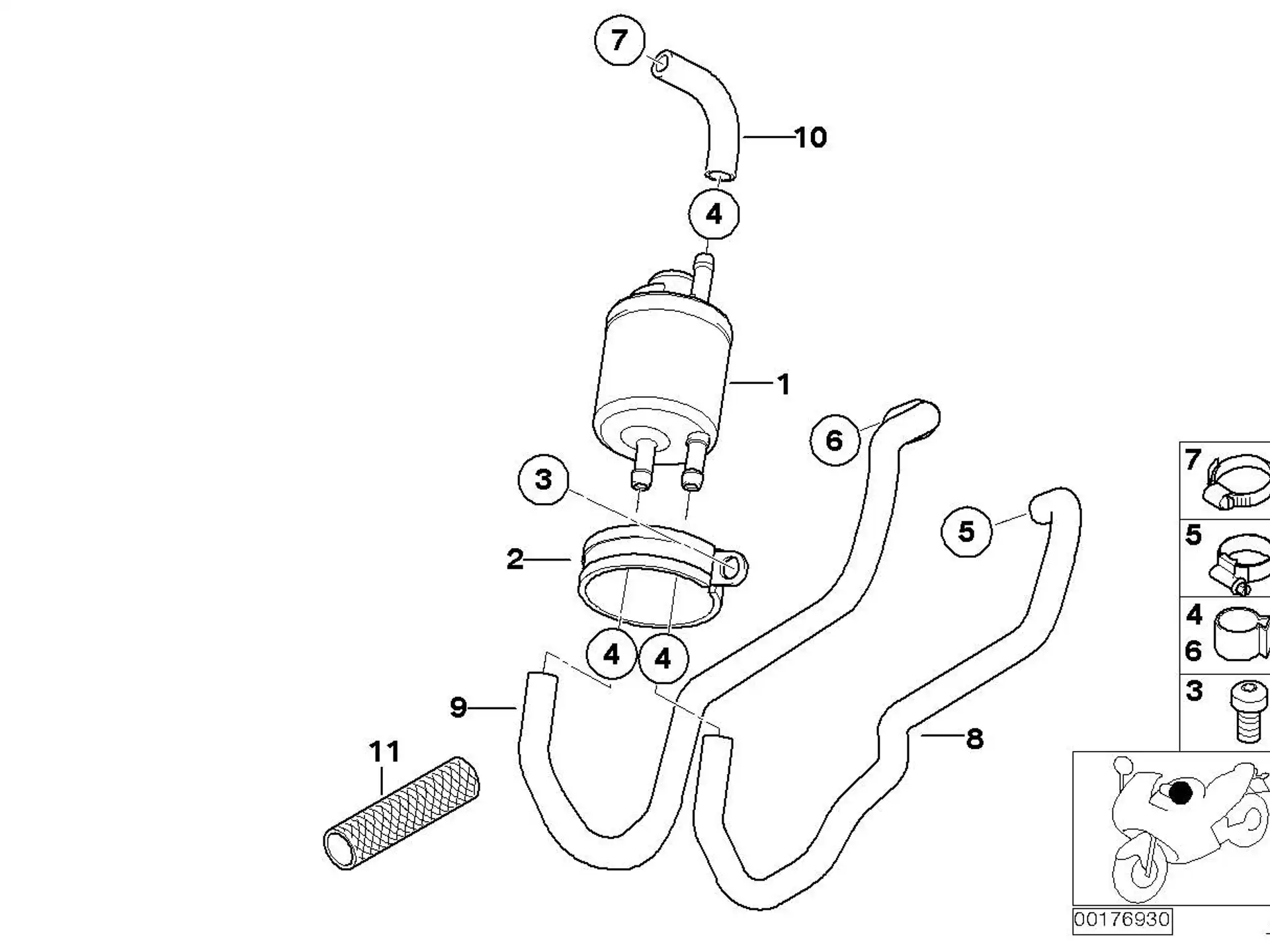 BMW Schutzschlauch R13 13537654598