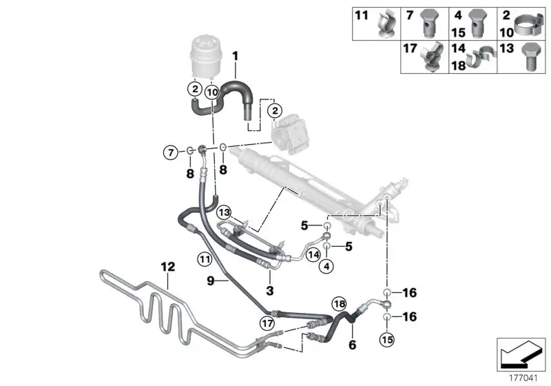 BMW Schlauchhalter E30 E36 E38 E39 E53 E60 E61 E63 E64 E65 E66 E7
