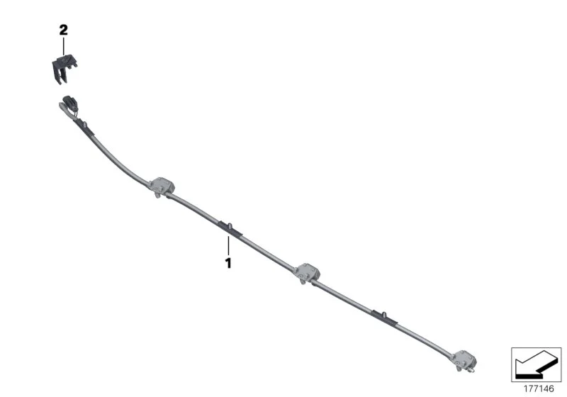 BMW Düsenkette Scheibenwaschanlage F10 F11 61667205117
