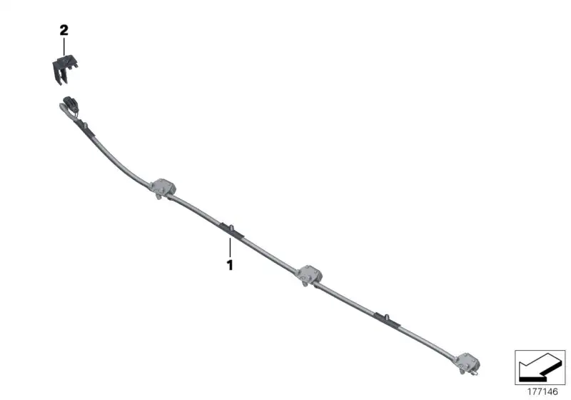 BMW Düsenkette Scheibenwaschanlage F01 F02 F04 61667202027