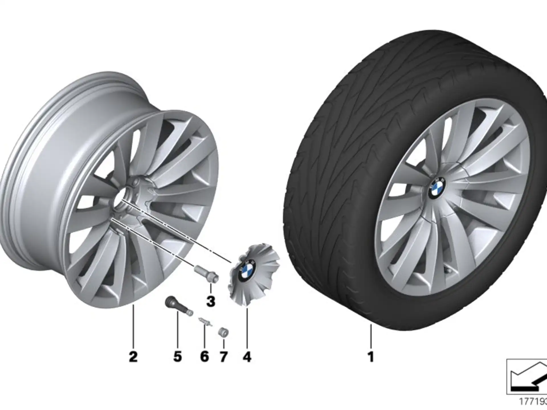 BMW Nabenabdeckung 36136769370